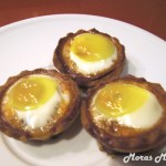 canastillas de sobrasada y huevo de codorniz canastillas de sobrasada y huevo de codorniz