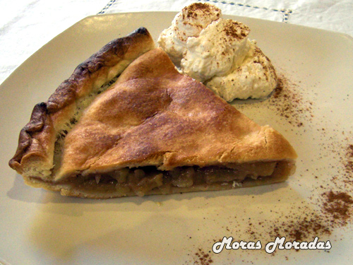 porcion tarta manzana porcion tarta manzana