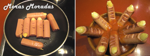 dedos de bruja de aperitivo para Halloween dedos de bruja de aperitivo para Halloween