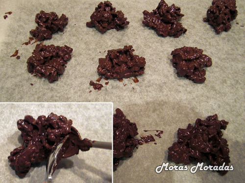 hacer rocas de chocolate hacer rocas de chocolate