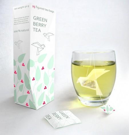 sobre de té con forma de pajarita sobre de té con forma de pajarita