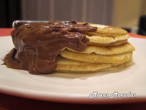 tortitas americanas con chocolate