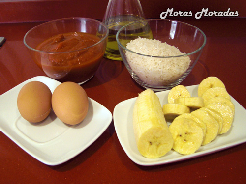 ingredientes para hacer arroz cubana