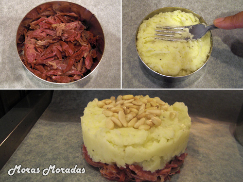 como montar el parmentier de confit de pato como montar el parmentier de confit de pato