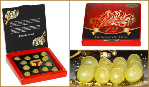 uvas de la suerte con oro uvas de la suerte con oro