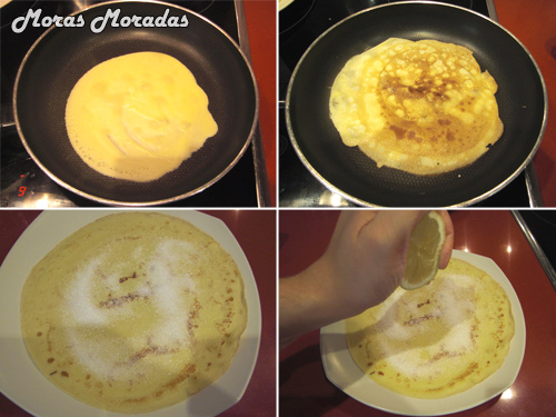 preparar crepe con azúcar y limón preparar crepe con azúcar y limón