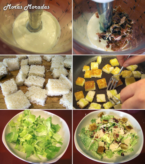 como hacer la ensalada César como hacer la ensalada César