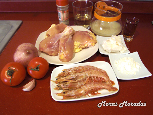 ingredientes para hacer pollo con gambas ingredientes para hacer pollo con gambas
