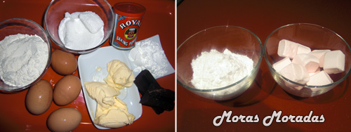 ingredientes para hacer un pastel de corazón con fondant de nubes ingredientes para hacer un pastel de corazón con fondant de nubes