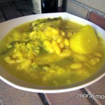 potaje de judías blancas con arroz