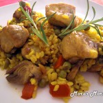 paella de arroz con costilla de cerdo paella de arroz con costilla de cerdo