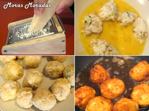 hacer croquetas de arroz y gambas hacer croquetas de arroz y gambas