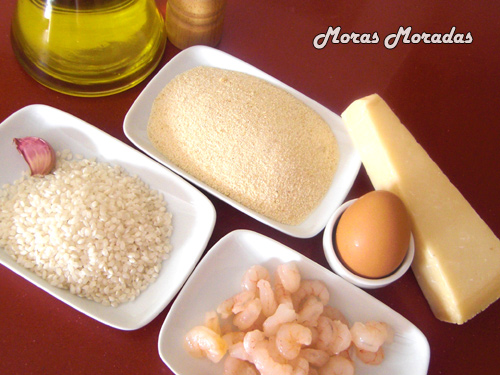 ingredientes para hacer croquetas de arroz y gambas ingredientes para hacer croquetas de arroz y gambas