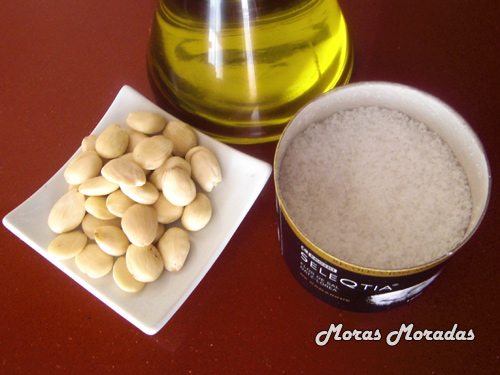 ingredientes para hacer almendras fritas saladas ingredientes para hacer almendras fritas saladas