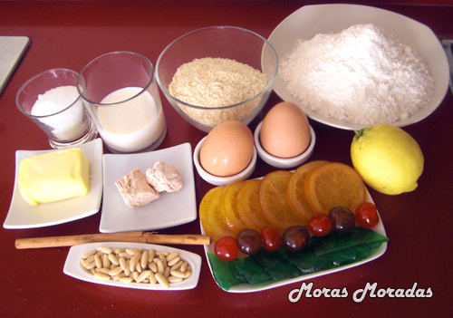 ingredientes para hacer una coca de San Juan ingredientes para hacer una coca de San Juan