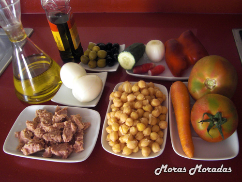ingredientes para hacer ensalada de garbanzos ingredientes para hacer ensalada de garbanzos