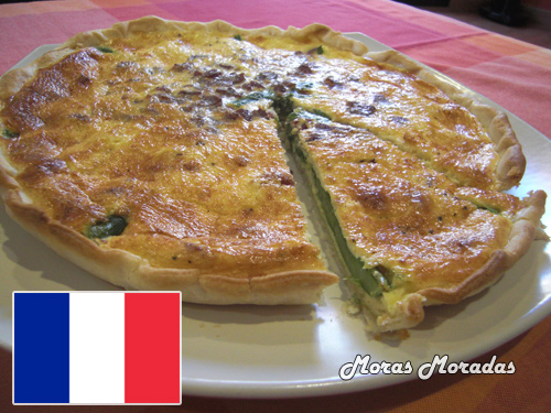 quiche de espárragos para la Selección Francesa quiche de espárragos para la Selección Francesa