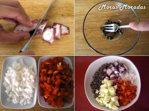 como hacer una ensalada de lentejas con pulpo como hacer una ensalada de lentejas con pulpo