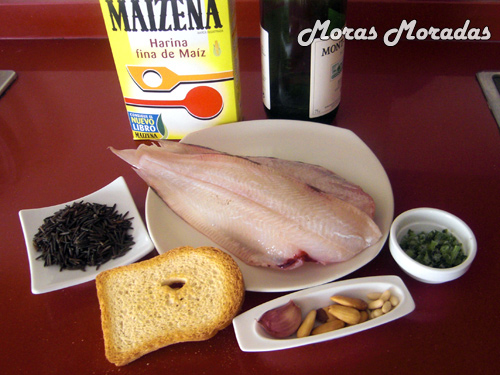 ingredientes para hacer lenguado con salsa de almendras