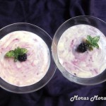 mousse de moras y chocolate blanco