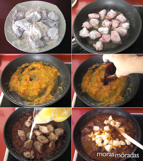 cocinar ternera con setas