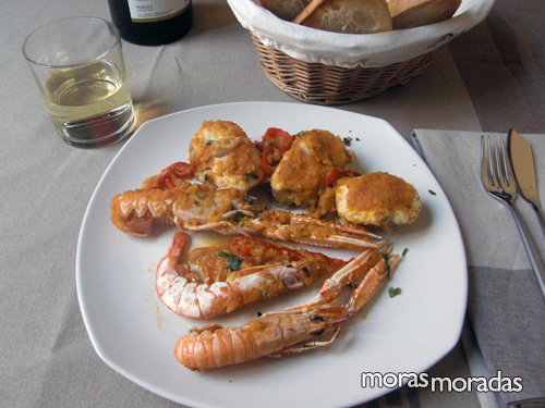 rape con cigalas rape con cigalas