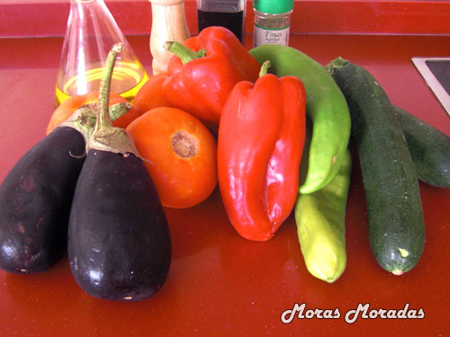 ingredientes para hacer ratatouille