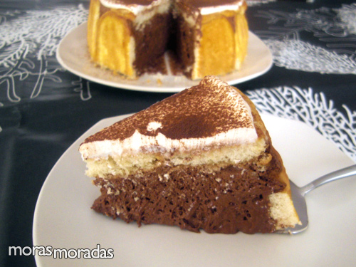 charlota de chocolate