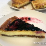cheescake con mermelada de moras