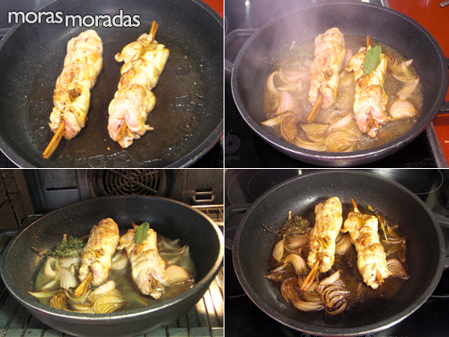 cocinar muslos de pollo a la naranja con especias