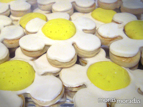 galletas con forma de flor