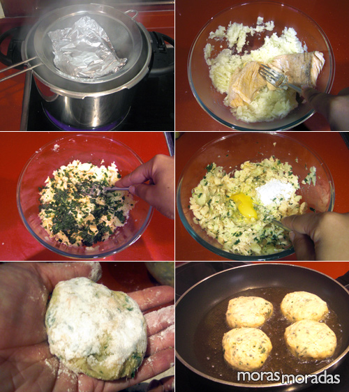 como hacer croquetas de salmón