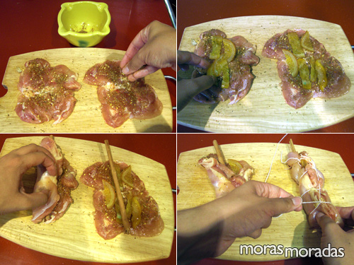preparar muslos de pollo a la naranja con especias