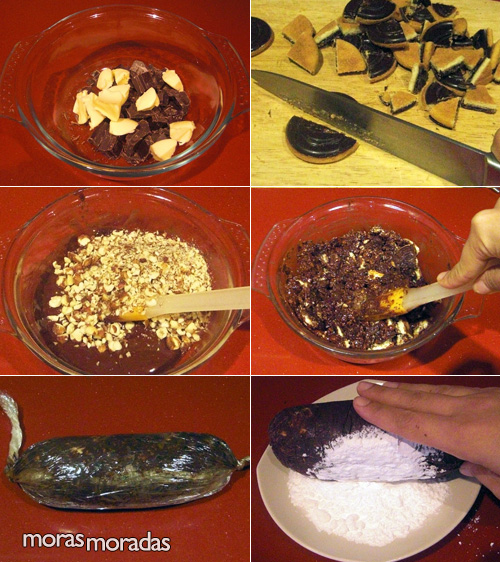 como hacer salchichón de chocolate como hacer salchichón de chocolate