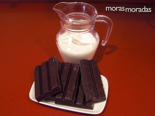 ingredientes para hacer ganaché de chocolate