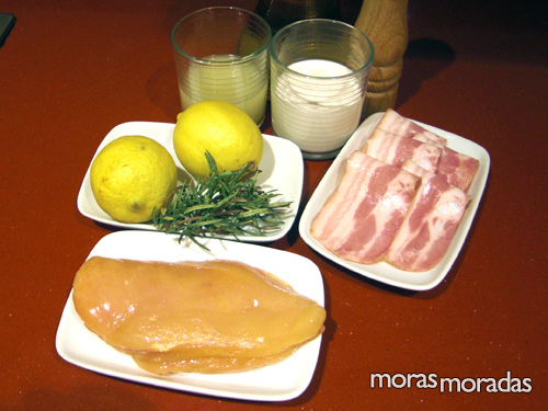 ingredientes para hacer pechugas de pollo al limón