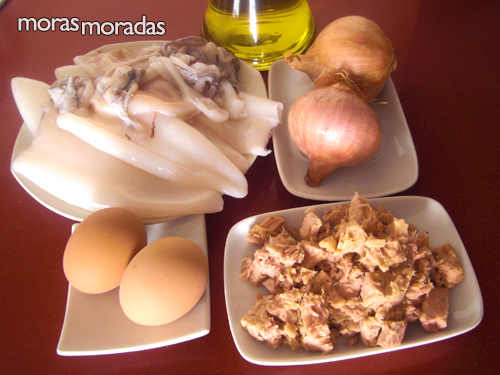 ingredientes para hacer calamares rellenos