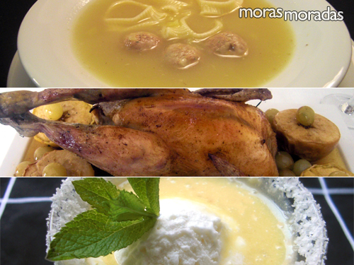 menú para el día de Navidad