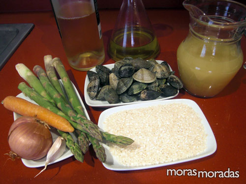ingredientes para hacer arroz con almejas