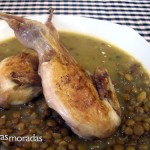 lentejas con codorniz