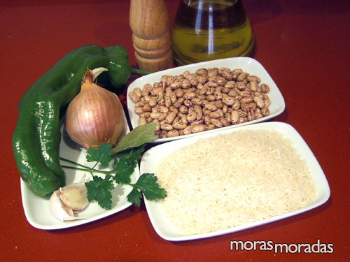 ingredientes para hacer moros y cristianos