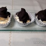 merengue italiano bañado con chocolate
