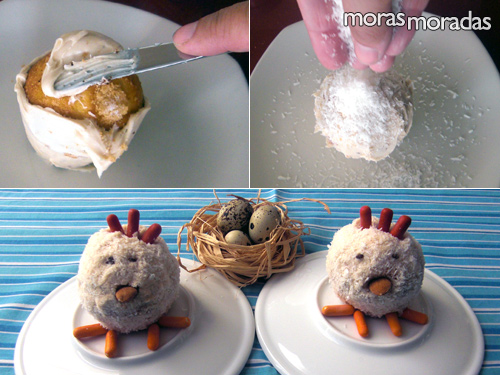 como hacer una gallinas de pascua