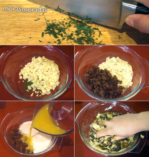hacer el relleno para las manzanas al horno