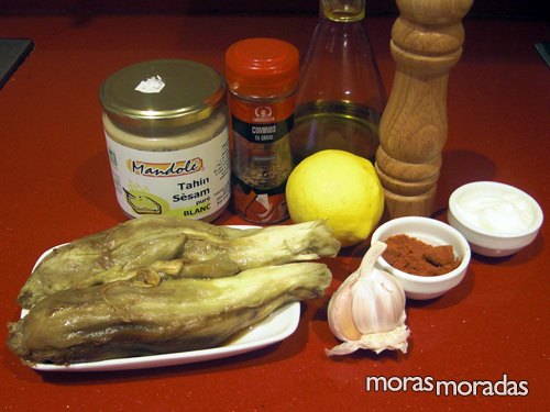 ingredientes para hacer baba ganoush