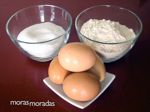 ingredientes para hacer un bizcocho genovés