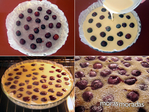 como hacer clafoutis de cerezas