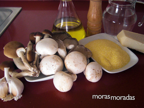 ingredientes para hacer polenta con setas ingredientes para hacer polenta con setas