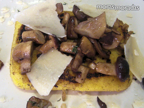 polenta con setas polenta con setas