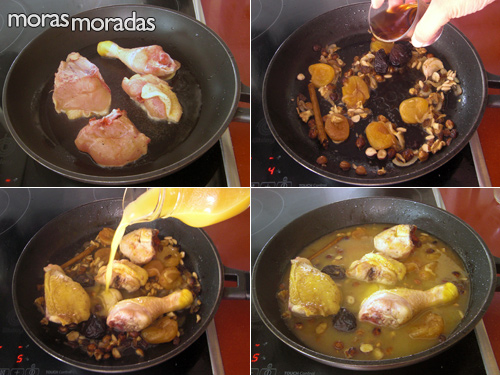 como hacer pollo con frutos secos